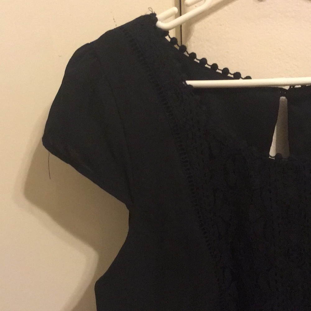 Black lace romper